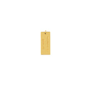 Large Rectangular Engravable Charm