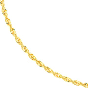 2.7mm D/C Rope Chain with Lobster Lock