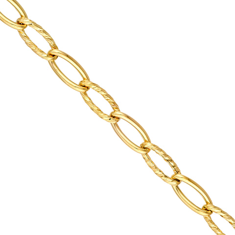 Oval Twist Polished Links Chain