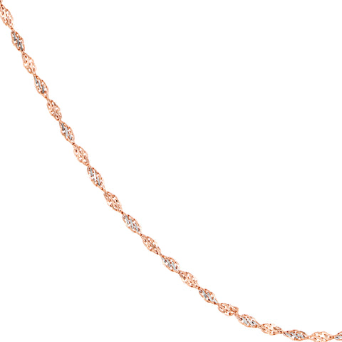 2.10mm Rose/White Dorica Chain