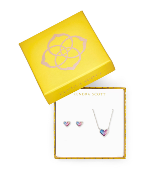 Kendra Scott Ari Heart Pendant & Stud Gift Set