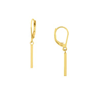 Dangle Staple Bar Earrings on Leverback