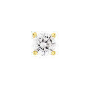 4mm CZ Stud Earrings