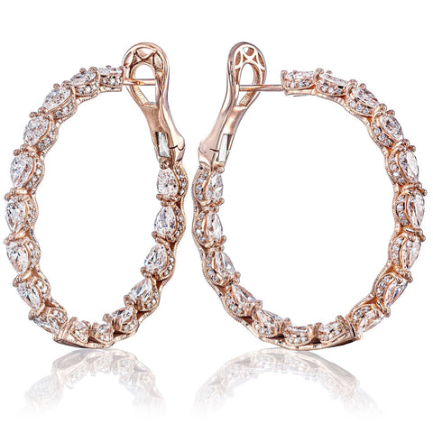 Diamond Hoop Earrings