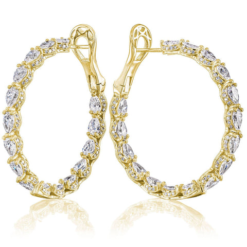 Diamond Hoop Earrings