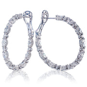 Diamond Hoop Earrings