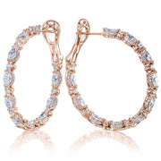 Diamond Hoop Earrings