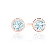 Round Sky Blue Topaz Stud Earring - 1.4ct