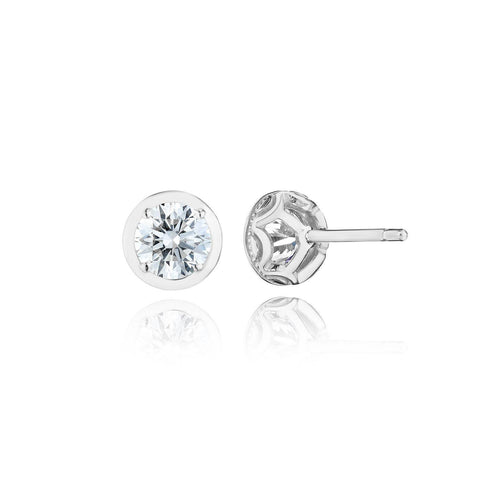 Round Diamond Stud Earring - 1ct