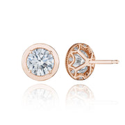 Round Diamond Stud Earring - 3.08ct