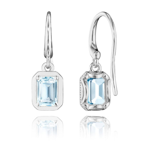 Sky Blue Topaz French Wire Earring - 1.4ct