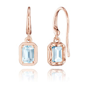 Sky Blue Topaz French Wire Earring - 1.4ct