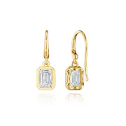 Diamond French Wire Earring - 1ct