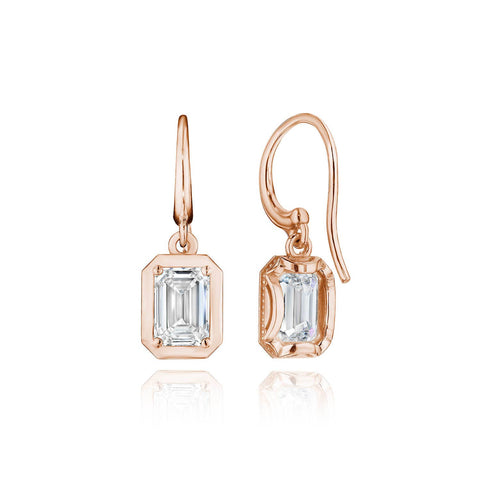 Diamond French Wire Earring - 1.5ct