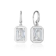 Diamond French Wire Earring - 4.1ct