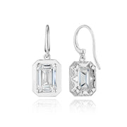 Diamond French Wire Earring - 4.1ct