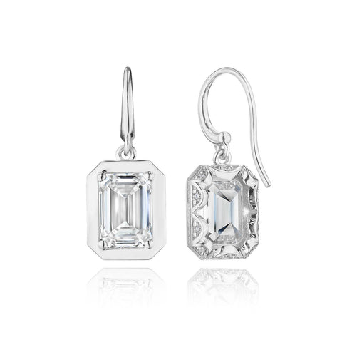 Diamond French Wire Earring - 4.1ct