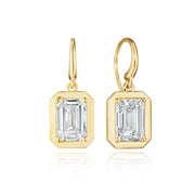 Diamond French Wire Earring - 4.1ct