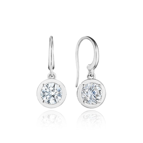 Diamond French Wire Earring - 1.5ct