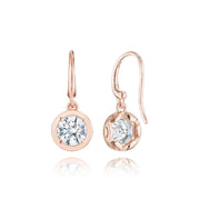 Diamond French Wire Earring - 1.5ct