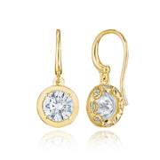 Diamond French Wire Earring - 3.08ct