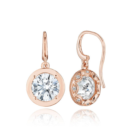 Diamond French Wire Earring - 4.08ct