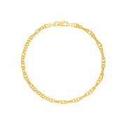 Textured Double Cable Chain Bracelet