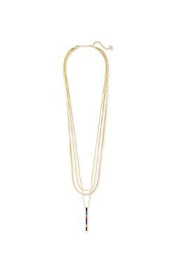 Kendra Scott Jack Multi Strand Necklace Gold Multicolor Crystal
