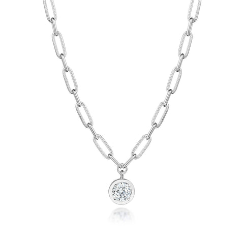 Petite Diamond Link Necklace - 1.54ct