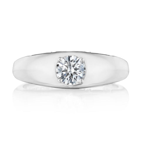 Domed Diamond Ring - 0.52ct