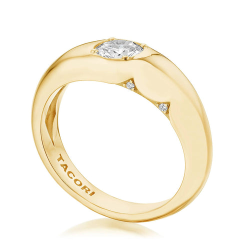 Domed Diamond Ring - 0.52ct