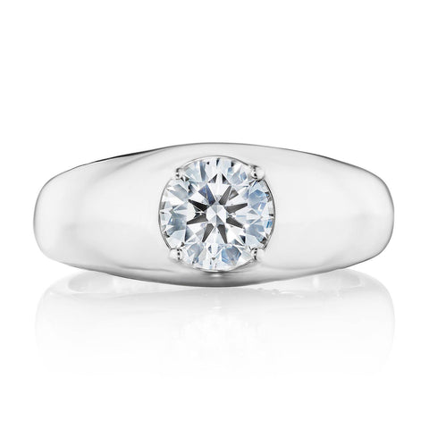 Domed Diamond Ring - 1.02ct