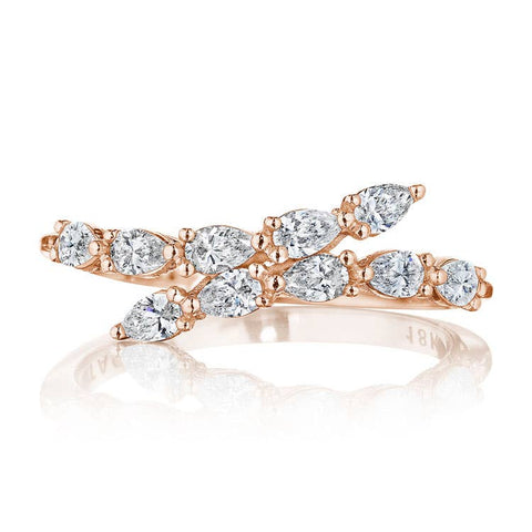 Pear Diamond Ring in 18k Rose Gold