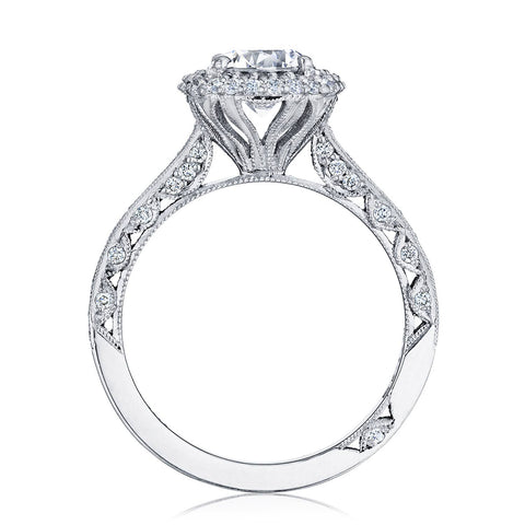 Round with Cushion Bloom Engagement Ring