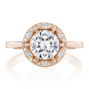 Round Bloom Engagement Ring