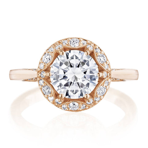 Round Bloom Engagement Ring