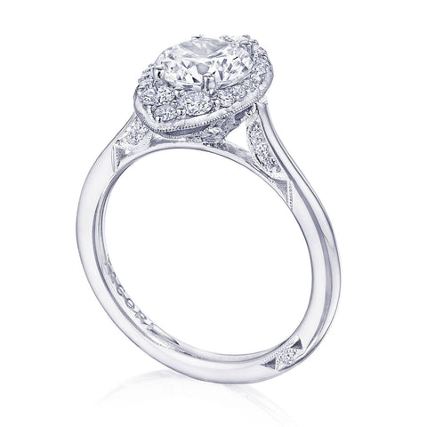 Round, Marquise Bloom Engagement Ring