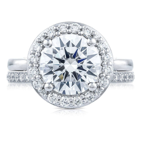 Round Bloom Engagement Ring