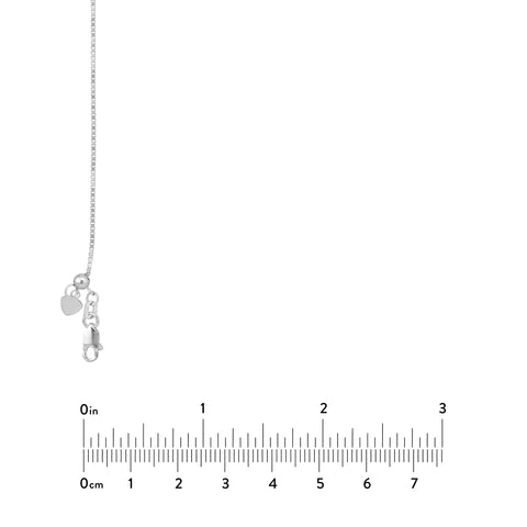 0.96mm Box Chain with Slider Bead