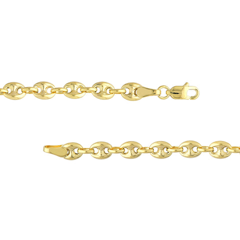 4.5mm Puff Mariner Chain with Lobster Lock