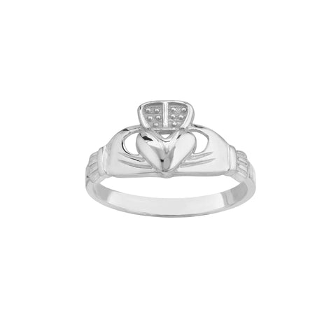 High-Polished Claddagh Ring for Women