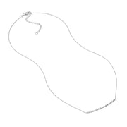 Diamond-Cut Curved Bar Adjustable Necklace