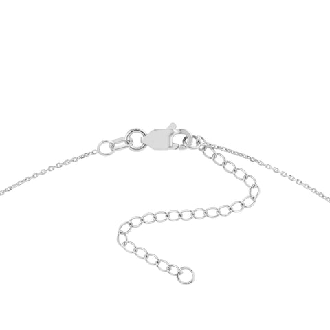 Diamond-Cut Curved Bar Adjustable Necklace