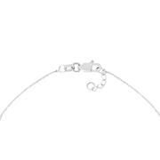 Diamond-Cut Curved Bar on Chain Bracelet