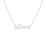 Cursive Love Adjustable Necklace