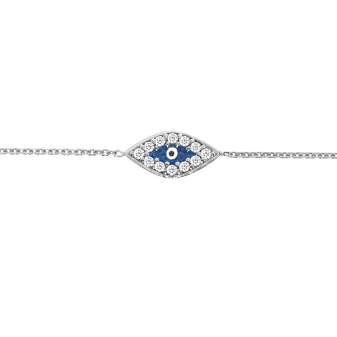 Mini CZ Evil Eye Adjustable Bracelet