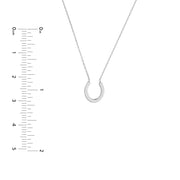 Mini Horseshoe Adjustable Necklace