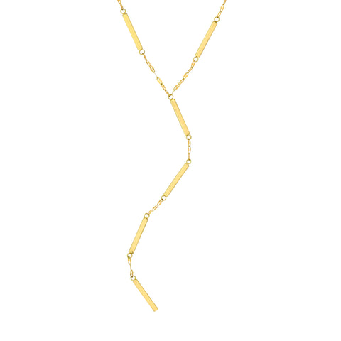 Forzentina Chain and Bar Lariat Necklace