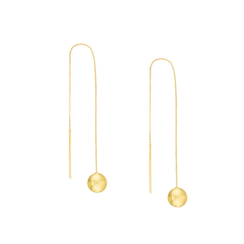 Bombe Disc Threader Earrings