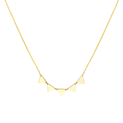 Mini Triangle Tribal Pattern Necklace